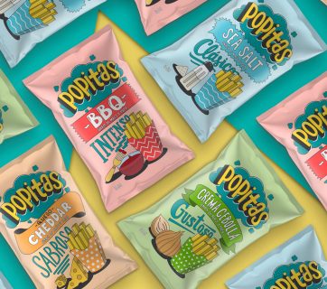 Popitas Snack Packaging Come in a Fun and Colorful Packaging