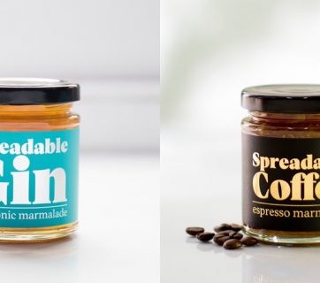 Spreadable Gin, Spreadable Beer, Spreadable Coffee, all available