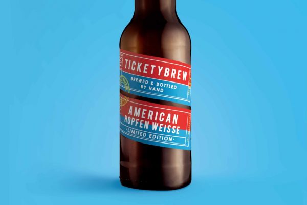 Ticketybrew is a beer that you’ll learn to recognize fast. It comes with a twisted packaging design, check out the Ticketybrew beer packaging.