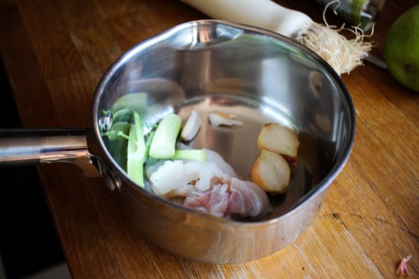 Cod Loin with Pickled Fennel, Grilled Asparagus and Dill