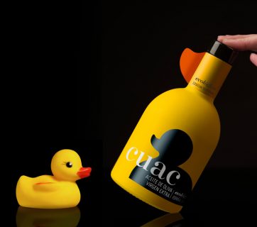 Duck Themed Olive Oil Packaging Design